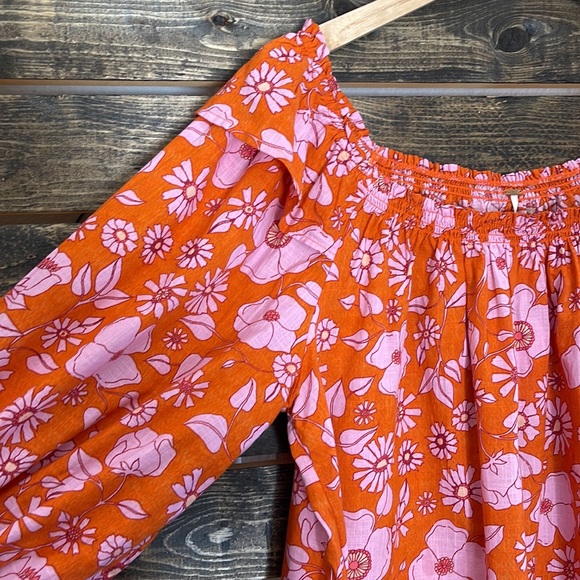 🔥Free People Boho floral blouse - Picture 8 of 10